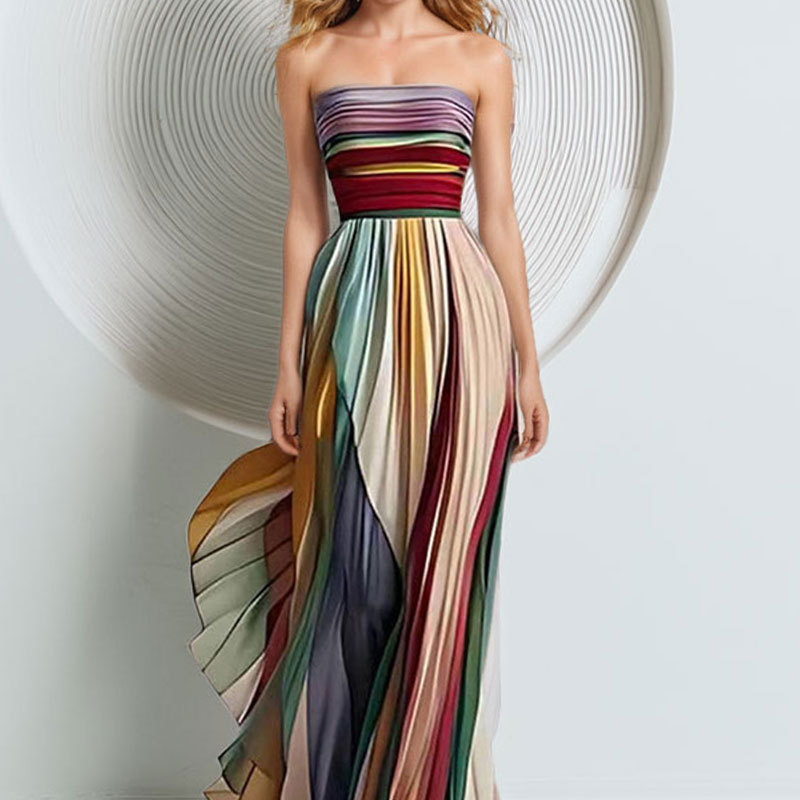 Vestido Largo Formal con Estam - Summer Zara reseña y precio