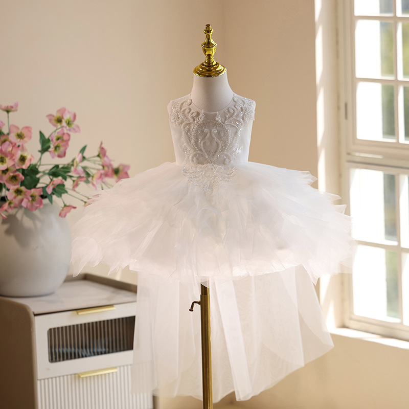 Vestido Blanco de Encaje con C - Summer Clothing Baby Girl reseña y precio