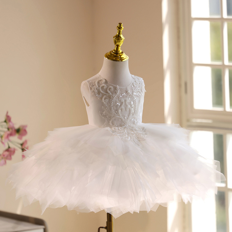 Vestido Blanco de Encaje con C - Summer Clothing Baby Girl reseña y precio