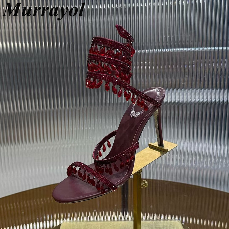 Sandalias de tacón alto fino p - Summer Clothing Stores reseña y precio